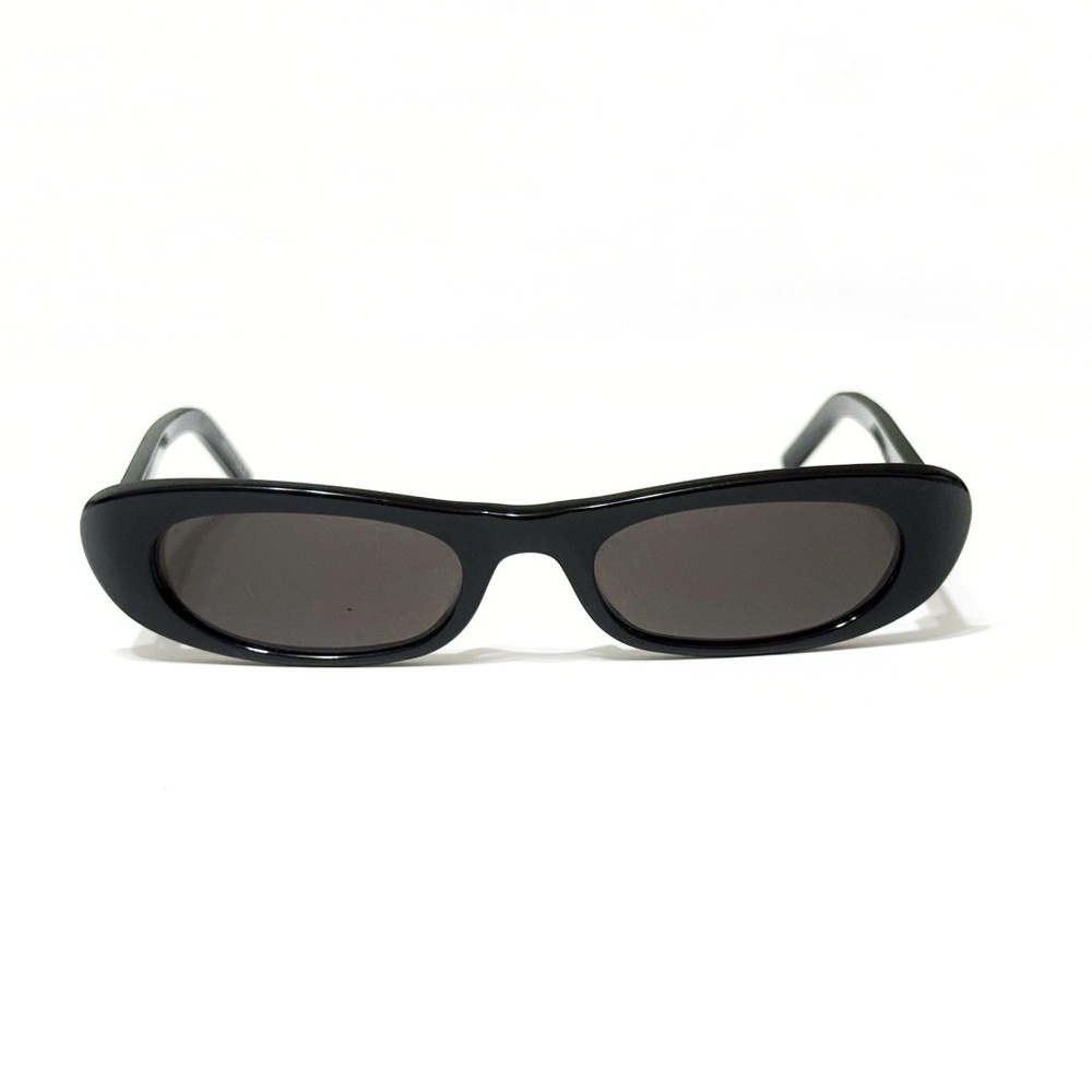 YSL SAINT LAURENT SL 557 BLACK CAT EYE OVAL SUNGLASSES - Picture 2 of 16